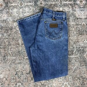 Wrangler Cowboy Cut Jeans 33x32 Made in Nicaragua Western Denim